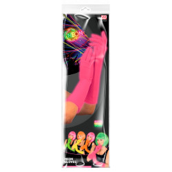 Rukavičky růžové neonové